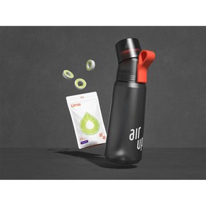 독일 Ai up 에어업 오리지날 향기나는 물병 Gen2 차콜그레이 600ml 3팟 포함, 3개