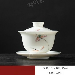 개완 190ml 만개꽃무늬 티악세사리 다기 다도, A, 1개