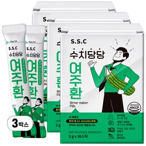 수치당당 여주환 스틱 특허제조 HACCP 인증 여주 국내산, 90개, 2g