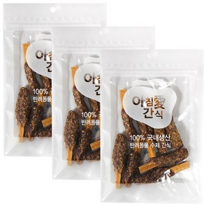 아침애 강아지 수제간식 3개세트 특가전, 3개, 오리목뼈 치즈핫도그 80g