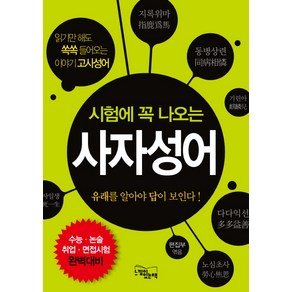 시험에 꼭 나오는사자성어:유래를 알아야 답이 보인다!, 느낌이있는책