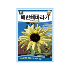 해바라기 아이스크림 씨앗 일년생 다년생 꽃씨앗, 1개