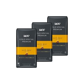 UCC(유씨씨) GOLD SPECIAL PREMIUM(골드 스페셜 프리미엄) UCC GOLD SPECIAL PREMIUM 볶은콩 너츠비트 150g 레귤러 커피(원두)×3개, 3개