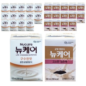 뉴케어 구수한맛 15팩+ 검은깨 15팩 일반 환자 균형 영양식, 30개, 200ml