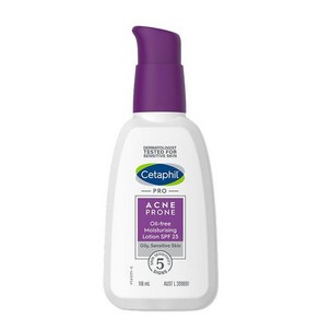 호주 세타필 Cetaphil Acne Pone 프로 아크네 프론 오일 프리 SPF 25 모이스춰라이징 페이스 로션, 118ml, 3개