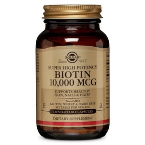 솔가 비오틴 10 000mcg 베지터블 캡슐 글루텐 프리 비건