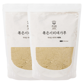 모닝팜 국산 쪄서볶은 서리태가루 검은콩가루 미숫가루 선식, 500g, 2개