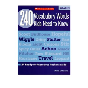 240 Vocabulay Wods Kids Need to Know: Gade 2: 24 페이퍼북, Scholastic Teaching Resouces