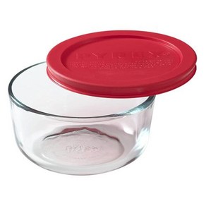 Pyrex Simply Store 유리 식품 보관 용기 2컵용량 BPA 프리 뚜껑 오븐 사용 가능