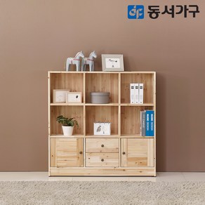 동서가구 원목 편백 삼나무 수납 1200 책장 DFF28753