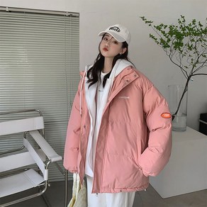 ZIGODAG 여성 후드 덧댄 패딩 자켓 두꺼운 항공 점퍼 ZXCYYCD42581
