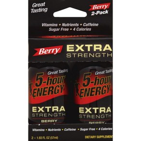 5-Hou Enegy Exta Stength Supplement Bey 2 lb 5시간 에너지 강화 보충제 베리 2lb, 1개, 59ml, 1개