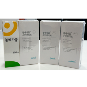 블레파졸 1세트(블레파졸 100ml+ 순면부직포80매) + 부직포 추가, 2개, 무색