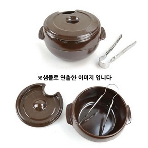 김치 깍두기 뚝배기 멜라민 김치통 중 9x13.5cm 1p 설렁탕김치통/플라스틱김치통/뚝배기김치통/김치뚝배기/깍두기뚝배기/멜라민뚝배기, 1개