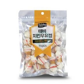 두리리 치킨우유껌 15P 치킨껌, 없음, 1개