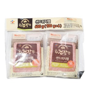 더건강한 샌드위치 햄 100g x 6개, 600g, 1개