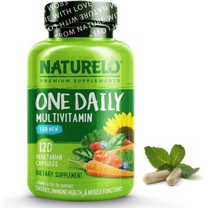 (미국직배송) 내츄렐로 남성 여성 실버 천연비타민 원 데일리 NATURELO One Daily Multivitamin for Men Women 50+