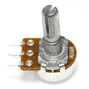 아두이노 100K Ohm 가변 저항 가변 저항기(Potentiometer) 모델 WH148 Nut Washer 포함 0.1%의 비밀