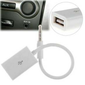 3.5mm 남성 AUX 스테레오 음악 오디오 플러그 잭 USB 2.0 자동차 용 여성 컨버터 충전기 케이블 MP3