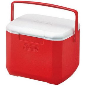 Coleman 콜맨 2000027860 [아이스박스 익스커션 쿨러 16QT 레드/화이트], 단일, 레드, 14L