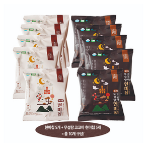 풍심당 쌀과자 현미칩 5개 무설탕 코코아 현미칩 5개 (30g x 10개) 유기농 비건 건강 간식