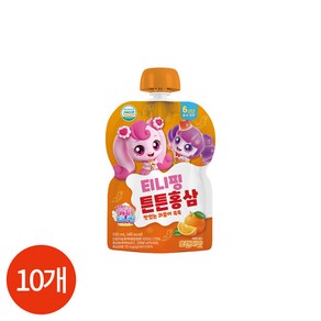 캐치티니핑 튼튼홍삼 음료수 오렌지맛, 10개, 100ml