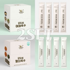 화학첨가물 제로 모두의 야채육수 2개 + 멸치육수 2개, 4개, 120g