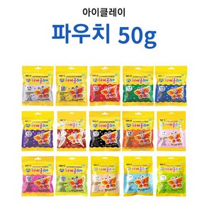 아모스 탱탱 아이클레이 50g 칼라 점토 감각놀이, 흰색, 흰색