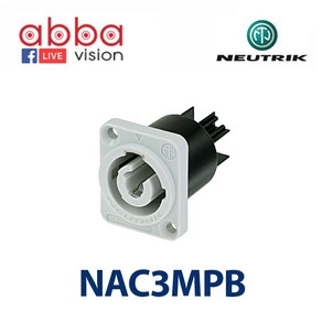 NEUTRIK 뉴트릭 NAC3MPXXB 파워콘 파워 커넥터, NAC3MPB, 1개