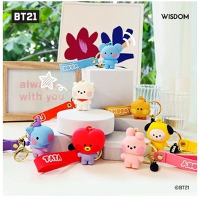 BT21 미니니 피규어 스트랩 키링