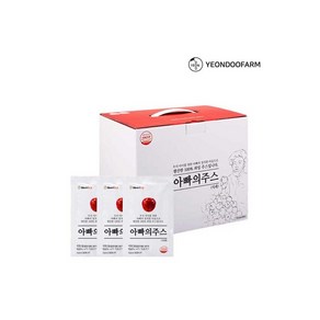 [연두팜] 아빠의주스 사과즙 100ml 50개입 한박스, 50개