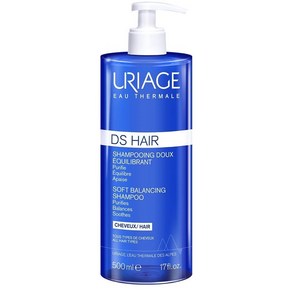 URIAGE 프랑스 정품 유리아쥬 DS 헤어 소프트 밸런싱 샴푸 500ml (모든 모발 타입), 1개