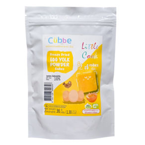 Egg yolk powde 100% Feeze Died Cubes 100% 계란 노른자 가루 동결 건조 큐브 36g. 6M.+, 1개, 36g