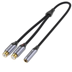 벤션 울트라 3.5mm F to 2 RCA F 오디오 케이블