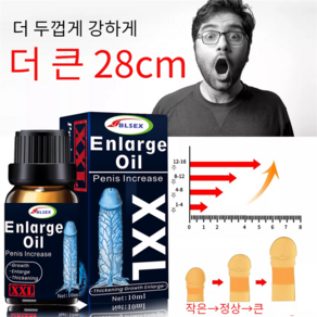 BL 마사지 확대 오일 증가 더 두꺼운 긴 강한 라지 사이즈 남성용, 5개, 10ml, BlSex