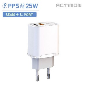 삼성 갤럭시 Z폴드5 SM-F946 PD 25W PPS 초고속 가정용충전기, C포트+QC3.0 USB 듀얼 CtoC 케이블미포함, 2개