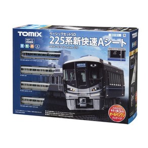 TOMIX N게이지 베이직 세트 SD 225계 신쾌속 A시트 90191 철도 모형 입문 세트, 1개