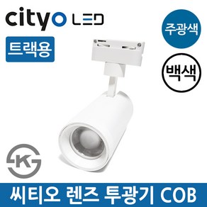 씨티오 LED 트랙용 렌즈투광기 30W COB 화이트 주광색, 1개