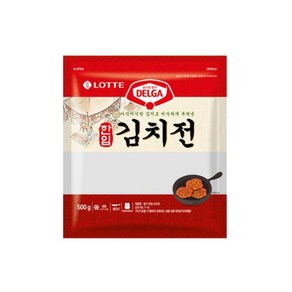 롯데 한입 김치전 감자전 부추전 오징어파전 500g, 1개