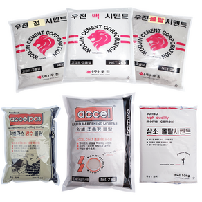 2kg 10kg 시멘트 몰탈 방수 급결 초속경 백시멘트 보수용 가정용 미장용 소포장 대용량, 5. 몰탈시멘트10kg, 1개