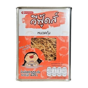 태국 VFOODS 후라이드 콘 스틱 새우맛 250g 과자 / Fied con sticks shimp Flavoed, 1개