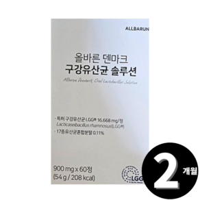 닥터놀로지 오라부스터 구강 유산균 총 2개월분, 2개, 30정