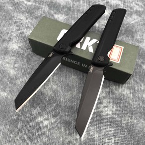 CRKT 3802 야외 접이식 나이프 블랙 8C13Mov 블레이드 G10 핸들 군사 전술 포켓 캠핑 자기 방어 EDC 도구 맥가이버칼 캠핑 칼 다용도칼 캠핑용칼, 1개, 1PC CRKT 3802