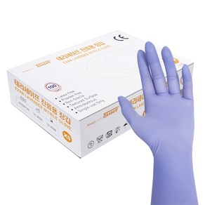 테라세이프 라벤더니트릴 장갑100매 _ 진료용 병원용, 테라세이프 니트릴 _ 라벤더, S, 1개