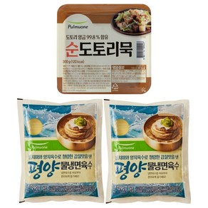 풀무원 순도토리묵1 + 평양냉면육수2 묵사발, 1세트, 880g