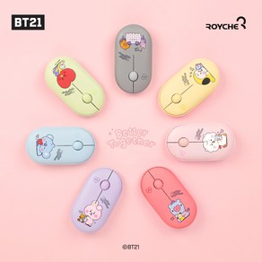 BT21 리틀버디 마우스 블루투스 태블릿 스마트폰 캐릭터 멀티페어링, BT21 리틀버디 트라이모드 마우스 치미