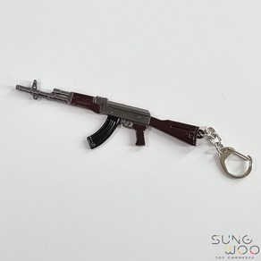 총 키링 열쇠고리 AK47 Ka98 키홀더, AK-47 (브라운), 1개