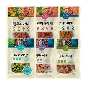 후코홀릭 후코이단 후코명태 녹차명태 강아지간식, 황태와야채, 1개, 120g, 120g