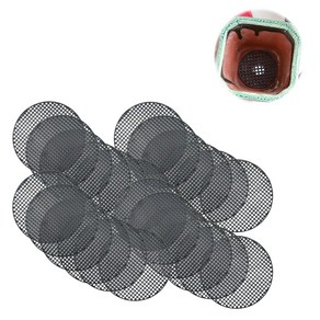 화분깔침 흙받침 배수구막이 분갈이망 다용도화분망 화분깔망 원형 플라스틱 10CM 대용량 30개