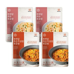 [2+2]한와담 전통 저당 새우+국산 묵은지 삼겹 직화 가마솥 볶음밥, 4개, 300g